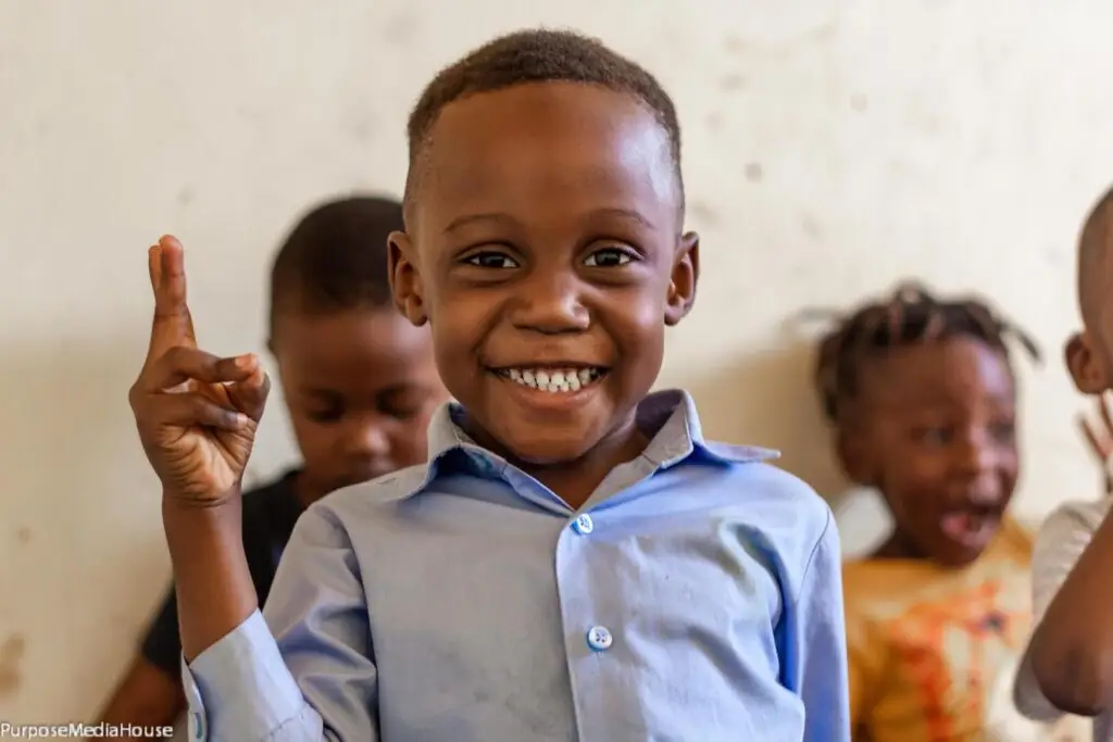 boy smiling